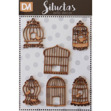 SET 6 SILUETAS DM JAULAS...
