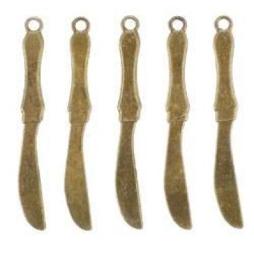 SET 10 CHARMS METAL. KNIFE...