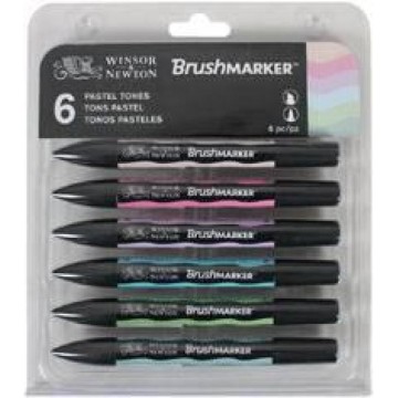 W&N BRUSH MARKER 6 TONOS...