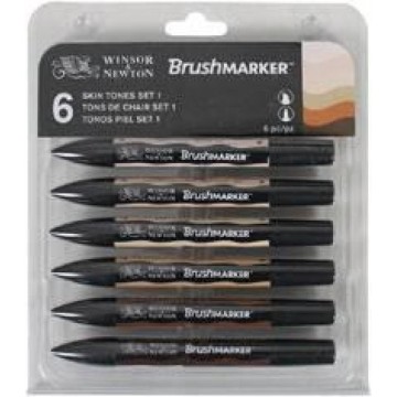W&N BRUSH MARKER 6 TONOS PIEL
