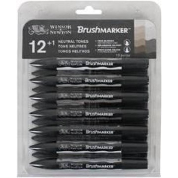 W&N BRUSH MARKER *12+1...