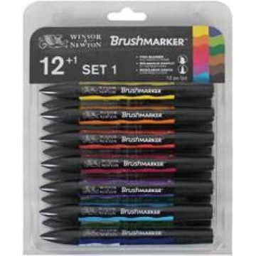 W&N BRUSH MARKER *12+1...