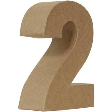 NUMERO PAPEL MACHE 17,5CM....