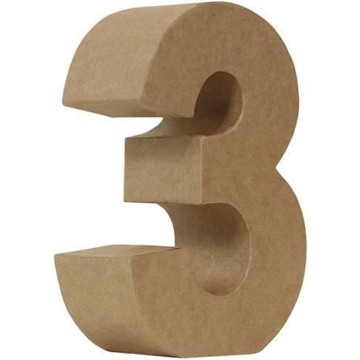 NUMERO PAPEL MACHE 17,5CM....