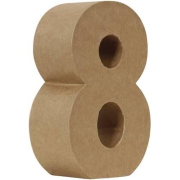 NUMERO PAPEL MACHE 17,5CM....