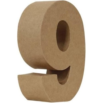 NUMERO PAPEL MACHE 17,5CM....