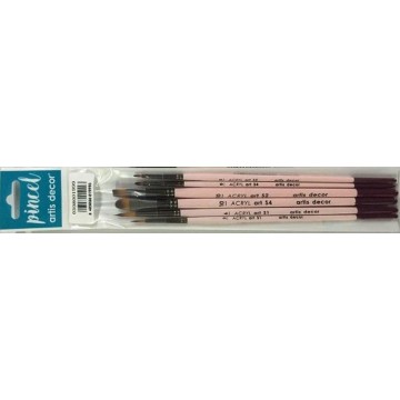 SET 6 PINCELES ACRYL art...