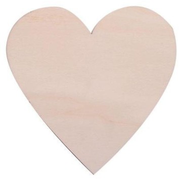 CORAZON LISO CHOPO 15x15cm.