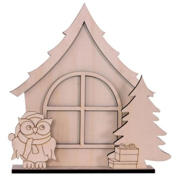 PORTAFOTOS 3D NAVIDAD BUHO...