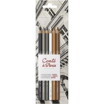 CONTE BLISTER 6 LAPICES ESBOZO
