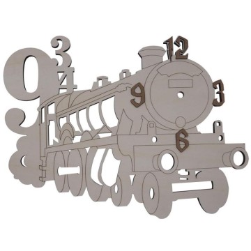 RELOJ MADERA LOCOMOTORA...