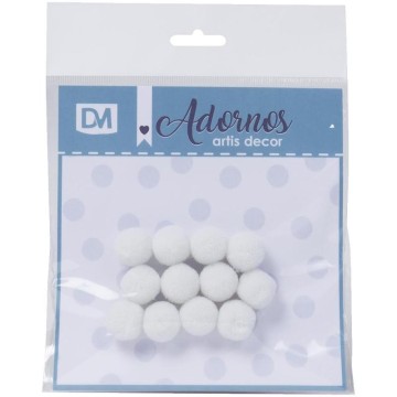 POMPON 2cm. BLANCO (Bolsa...