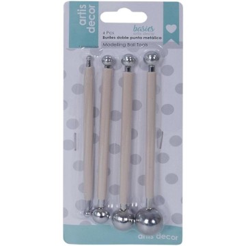 SET 4 BURILES DOBLE PUNTA...