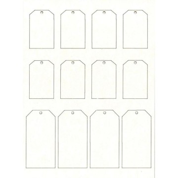 CHIPBOARD  12 ETIQUETAS