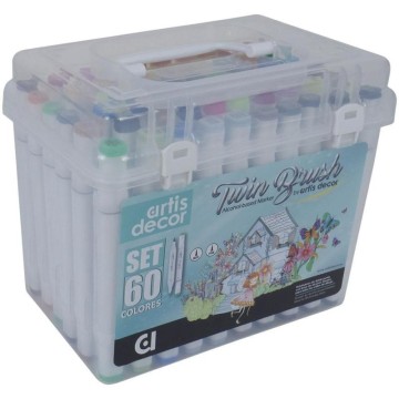 SET 60 ROTULADORES TWIN...