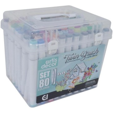 SET 80 ROTULADORES TWIN...