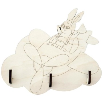 PERCHA DE MADERA AVIADOR...
