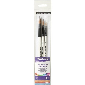 GRADUATE SET 3 PINCELES M/C...