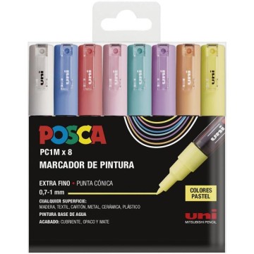 PC-1M SET 8  ROTULADORES...