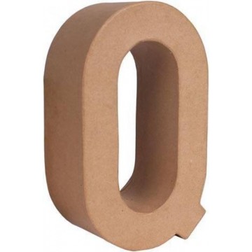 LETRA PAPEL MACHE 25X6CM. "Q"