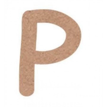 LETRA MAYUSCULA COMIC 4cm. "P"