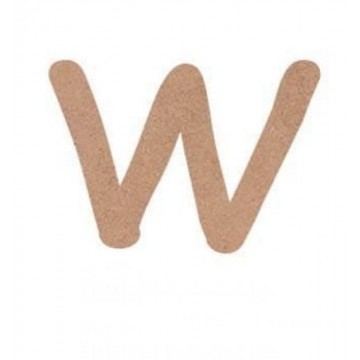 LETRA MAYUSCULA COMIC 4cm. "W"