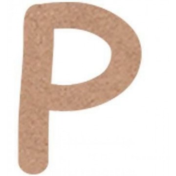 LETRA MAYUSCULA COMIC 6cm. "P"