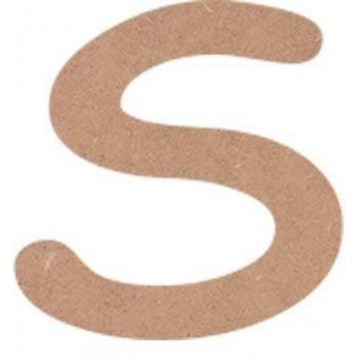 LETRA MAYUSCULA COMIC 6cm. "S"