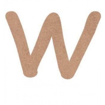 LETRA MAYUSCULA COMIC 6cm. "W"