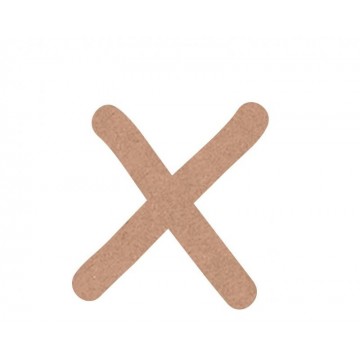 LETRA MINUSCULA COMIC 4cm. "x"
