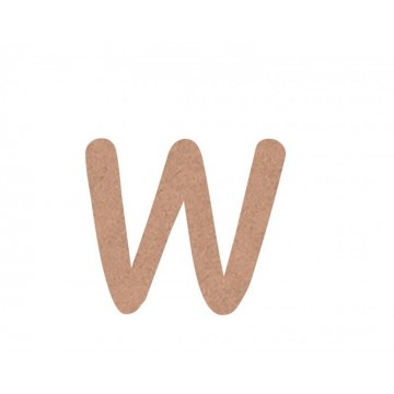 LETRA MINUSCULA COMIC 4cm. "w"