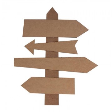 JUEGO 4 CARTELES FLECHAS +...