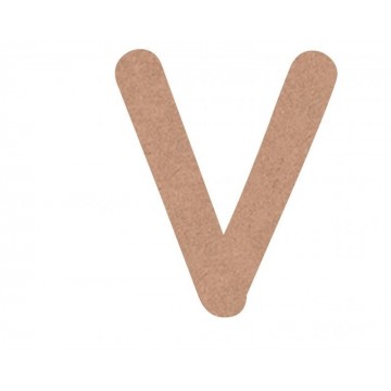 LETRA MINUSCULA COMIC 6cm. "v"