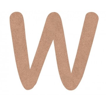 LETRA MINUSCULA COMIC 6cm. "w"