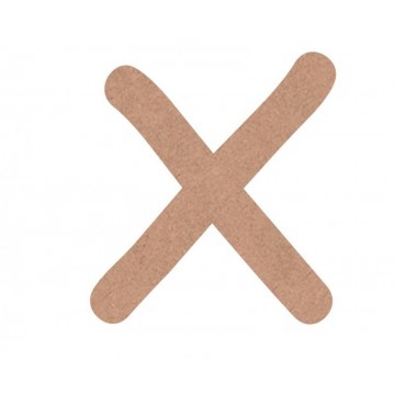 LETRA MINUSCULA COMIC 6cm. "x"