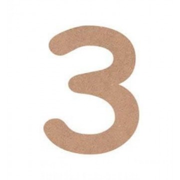 NUMERO COMIC 4cm. "3"