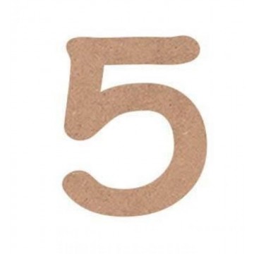 NUMERO COMIC 4cm. "5"