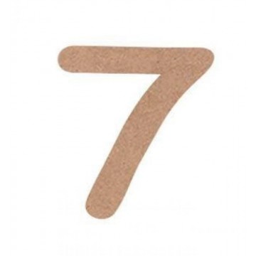 NUMERO COMIC 4cm. "7"