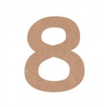 NUMERO COMIC 4cm. "8"