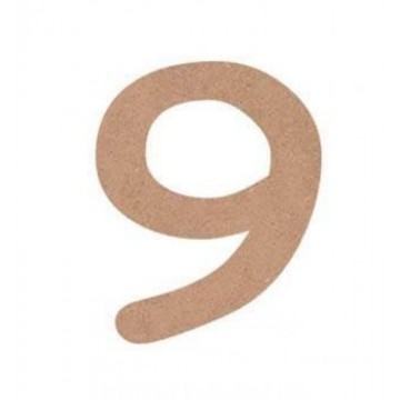 NUMERO COMIC 4cm. "9"