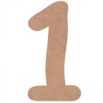 NUMERO COMIC 6cm. "1"