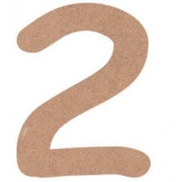 NUMERO COMIC 6cm. "2"