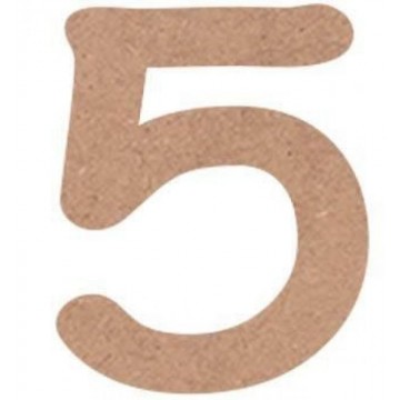 NUMERO COMIC 6cm. "5"