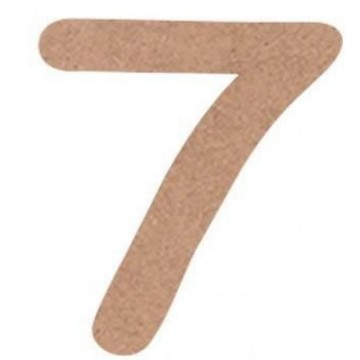 NUMERO COMIC 6cm. "7"