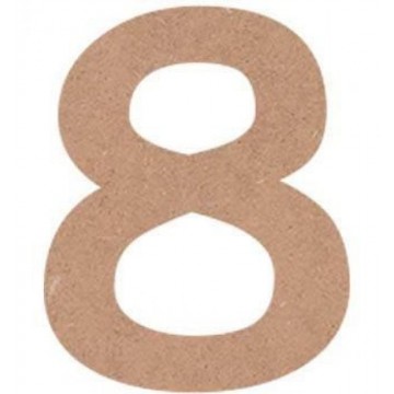 NUMERO COMIC 6cm. "8"