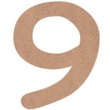 NUMERO COMIC 6cm. "9"