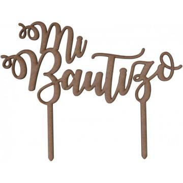 TOPPER "MI BAUTIZO" 22x17cm.