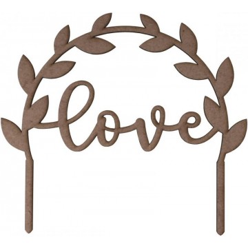 TOPPER "LOVE" 20x18cm.
