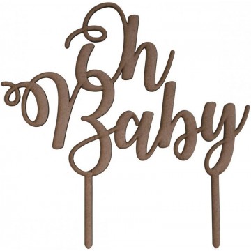 TOPPER "OH BABY" 21x20cm.