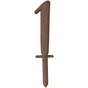 TOPPER "N,1" 3x10cm.